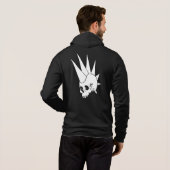Pull À Capuche Crâne Jawless Punk personnalisable version 2 (Dos entier)
