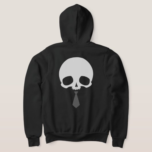 Pull À Capuche Crâne personnalisable avec cravate (Couchage Retour)