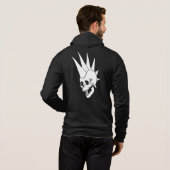Pull À Capuche Crâne Punk Personnalisable Version 2 (Dos entier)