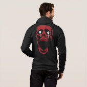 Pull À Capuche Crâne Rouge Ruisselant : Tranchant Gothique (Dos entier)