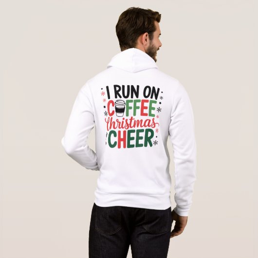 Pull À Capuche Création de Noël pour le café (Dos entier)