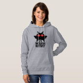 Pull À Capuche Crédidule Papillon Mothman Antisocial (Devant entier)