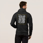 Pull À Capuche Créer un code QR d'entreprise instantanément scann (Dos entier)
