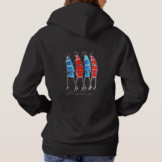 Pull À Capuche créez votre propre: Personnes Heureuses Guerriers (Dos)