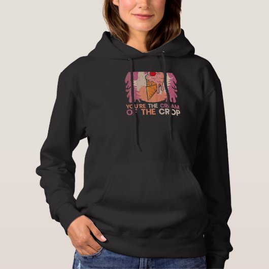 Pull À Capuche Crème Glacée Imprimée Dos Été (Devant)