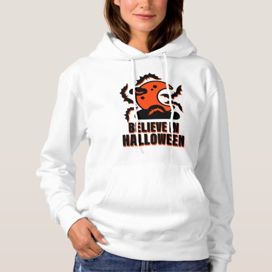 Pull À Capuche Croire En Halloween (Devant)