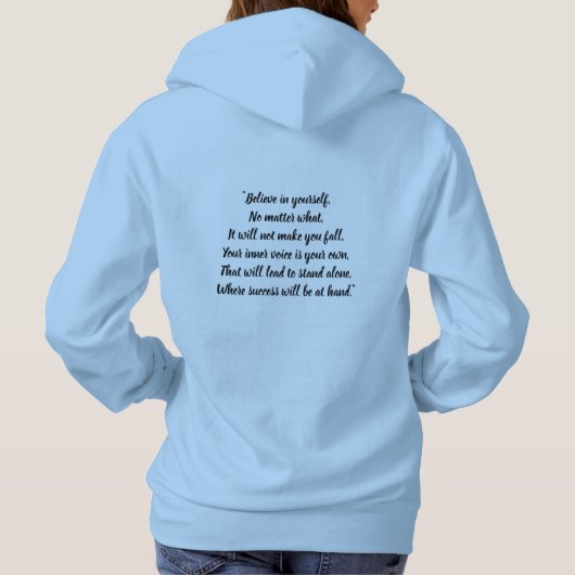 Pull À Capuche Crois en toi-même chemise (Dos)