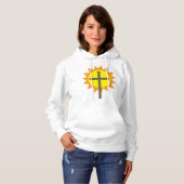 Pull À Capuche Croix Et Soleil (Devant entier)