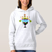 Pull À Capuche ☘ Crowned Blue Cat Fabulous Basic Toasty (Devant)
