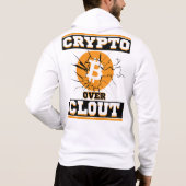 Pull À Capuche Crypto Over Clout™ Conçu pour le Grind Blockchain (Dos)