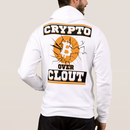 Pull À Capuche Crypto Over Clout™ Conçu pour le Grind Blockchain (Dos)