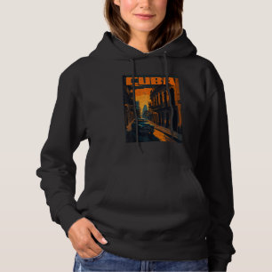 Pull À Capuche Cuba Rétro Fierté Cubaine Vintage Style 70s 80s 2