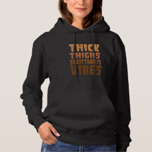 Pull À Capuche Cuisses Épaisses Vibes Sagittaire Mélanine Femmes