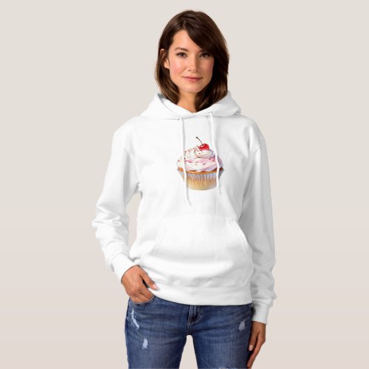 Pull À Capuche Cupcake (Devant entier)