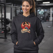 Pull À Capuche Curly Girl Hair Goals -Retro Gym Pin-up Activewear