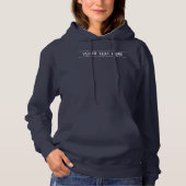 Pull À Capuche Custom Basic Dark Navy Blue Ajouter votre texte Fe (Devant)