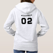 Pull À Capuche Custom Hockey School Club League Nom Numéro (Dos)