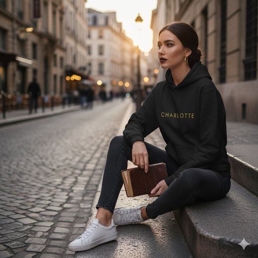 Pull À Capuche Custom Name Hoodie Cozy Stylish Wear Women