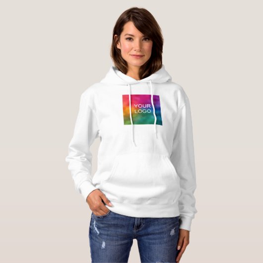 Pull À Capuche Custom Text Upload Your Logo Womens Double Sided (Devant entier)