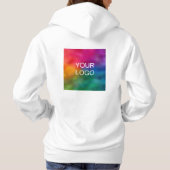 Pull À Capuche Custom Text Upload Your Logo Womens Double Sided (Dos)