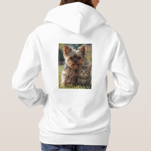 Pull À Capuche Customized with two photos (Dos)