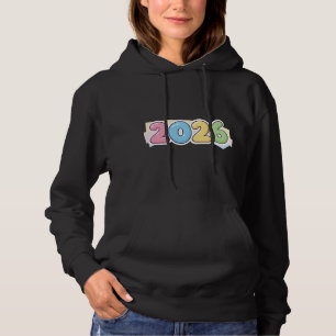 Pull À Capuche Cute Bubble 2026 Typographie – Pastel Gloss Candy