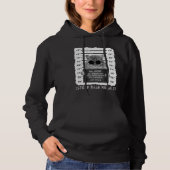 Pull À Capuche Cute Catnip M'A Fait Faire Chat Mugshot Femmes (Devant)