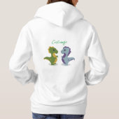 Pull À Capuche Cute Dinosaur Paire Thunder_Cove (Dos)