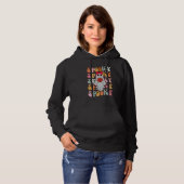 Pull À Capuche Cute Ghost Autumn Fall Spooky Retro Groovy Hallowe (Devant entier)