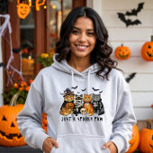 Pull À Capuche Cute Halloween Chats Paw Éffrayant
