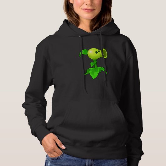 Pull À Capuche Cute Peashooter Nostalgie Plantes Et Zombies Leaf (Devant)