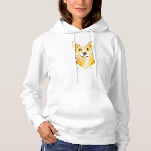 Pull À Capuche Cutie Corgi (Devant)