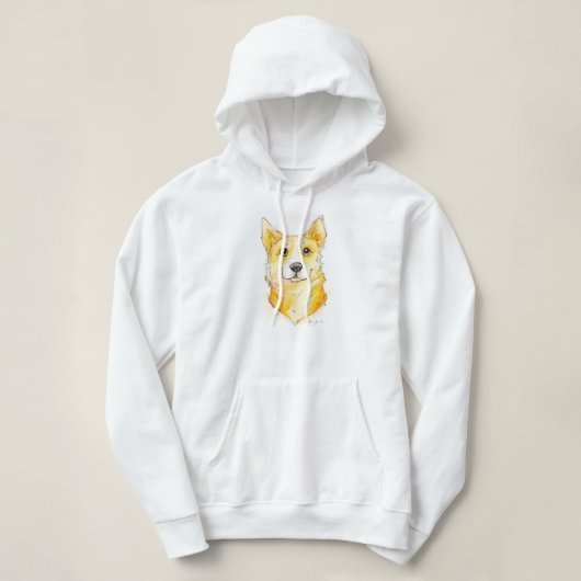 Pull À Capuche Cutie Corgi (Design devant)
