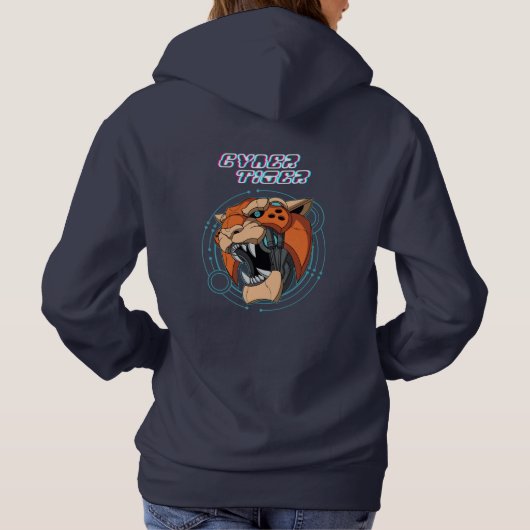 Pull À Capuche Cyber Tiger | Femmes (Dos)