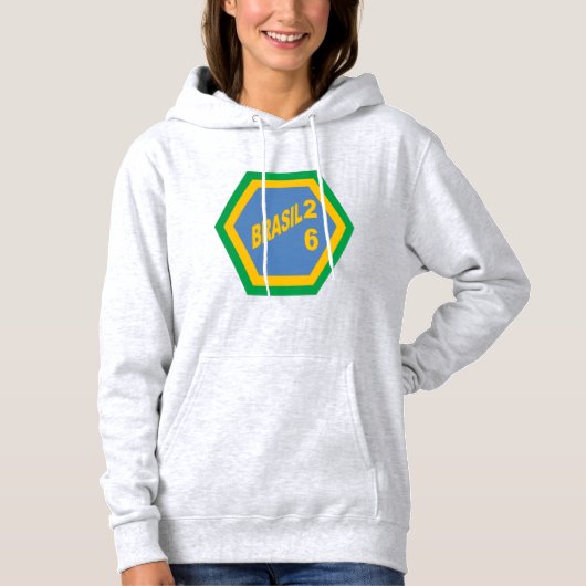 Pull À Capuche D sweatshirt à capuche pour femme gris SUN BRASI (Devant)