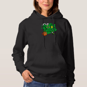 Pull À Capuche Dabbing French Bulldog Brésil de basket-ball fan J