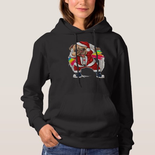 Pull À Capuche Dabbing mignon Poodle Dog Propriétaires Cadeau (Devant)