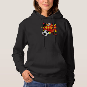 Pull À Capuche Dabbing Penguin Macédoine Soccer Fans Jersey Footb