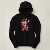 Pull À Capuche Dabbing Santa Claus Noël garçons Hommes Drôle Noël (Design devant)