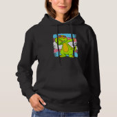 Pull À Capuche Dabbing Transaurus Rex Dinosaur Transgender Flag L (Devant)