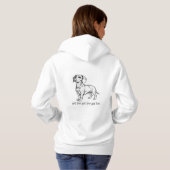 Pull À Capuche Dachshund, chiens saucisses, se baissent (Dos entier)