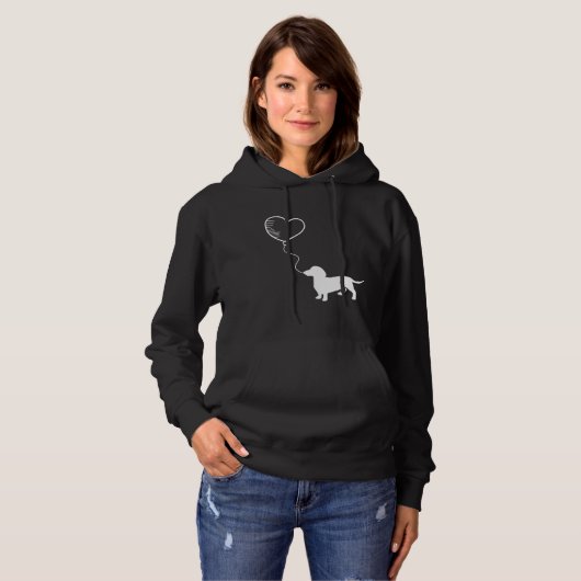 Pull À Capuche Dachshund Dachshund (Devant entier)