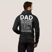 Pull À Capuche Dad Tech Support Operating Manual Funny Gift (Dos entier)