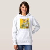 Pull À Capuche Daffodique Jaune Daffodique Floral Aquarelle Flowe (Devant entier)