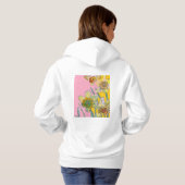 Pull À Capuche Daffodique Jaune Daffodique Floral Aquarelle Flowe (Dos entier)