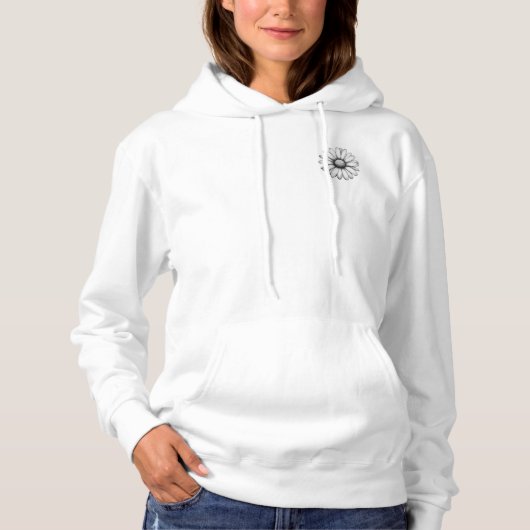 Pull À Capuche Daisy Good Vibes uniquement (Devant)