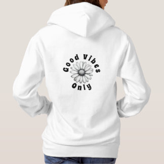 Pull À Capuche Daisy Good Vibes uniquement