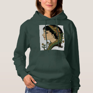 Pull À Capuche Dame aux cheveux de dragon – Femme de fantaisie pe