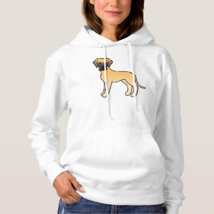Pull À Capuche Danois fauve Chien de dessin animé mignon