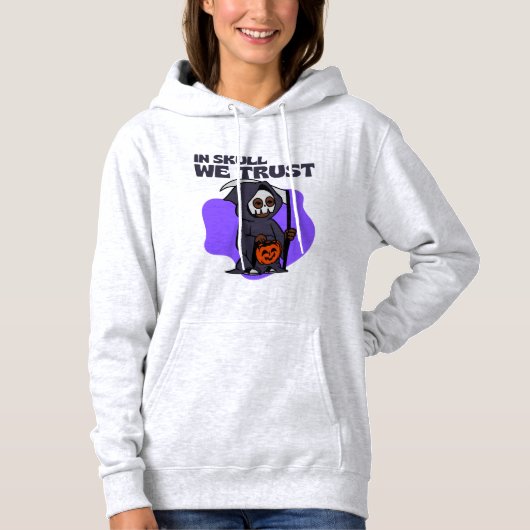 Pull À Capuche Dans le crâne, nous faisons confiance au design Ha (Devant)
